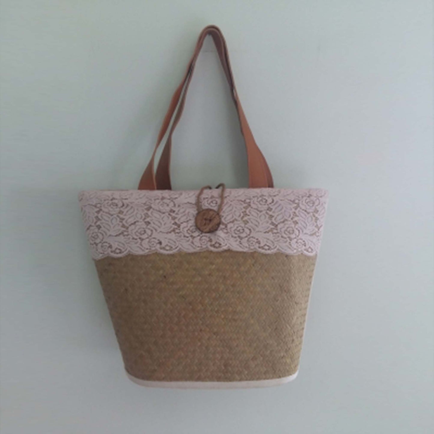 Real straw tropical tote bag 7 | Handcraft | Sourcing Vietnam