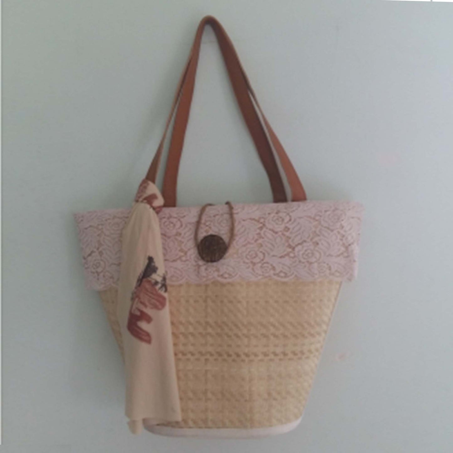 Real straw tropical tote bag 10 | Handcraft | Sourcing Vietnam